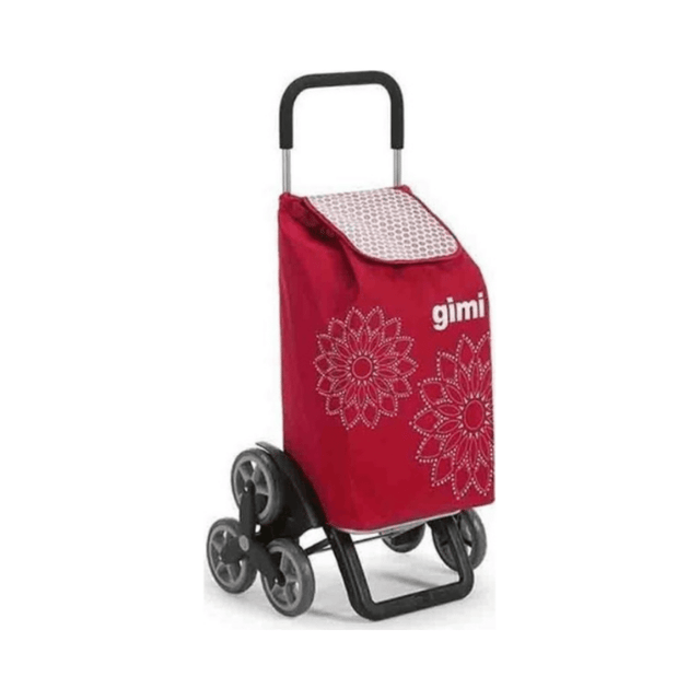 Καρότσι Λαϊκής Με 2 Τριπλές Ρόδες GIMI ITALY 52lt 41x35x93cm Μεταλλικό Αντοχή 30kg με Σάκο Πολυεστέρ