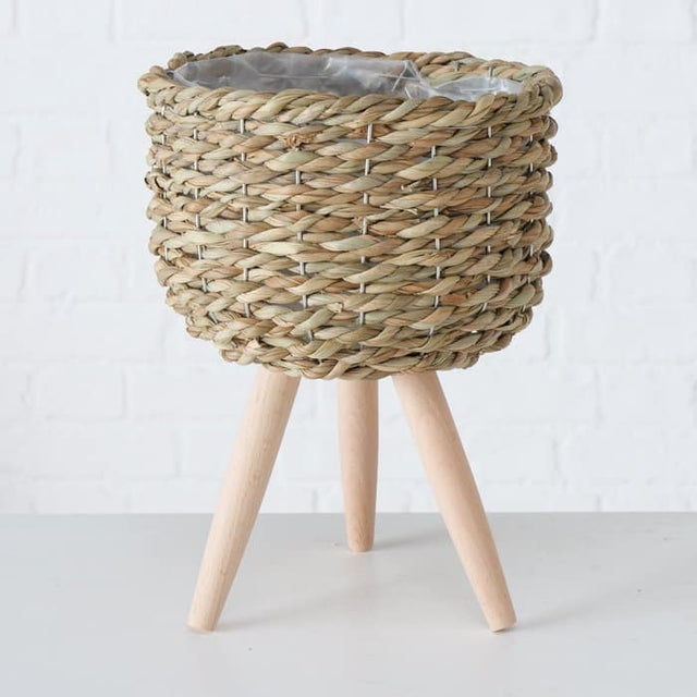Κασπώ Ψάθινο Τρίποδο Η30x23cm Boltze
