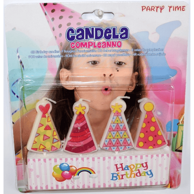 Κεράκια Γενεθλίων Cupcakes Σετ 4τμχ. 6,5cm Welkhome