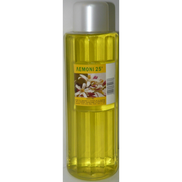 Κολώνια με άρωμα λεμόνι 25 βαθμών 1000ml Αρωματοποιία (Lina)
