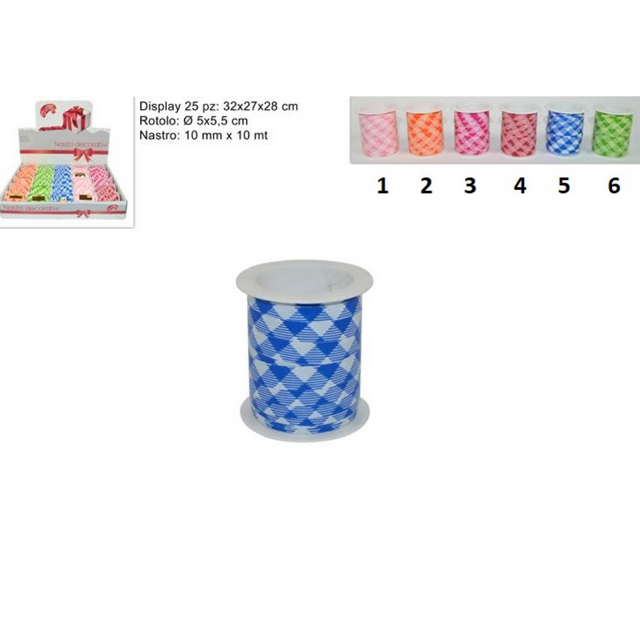 Κορδέλα Διακοσμητική 10mm x 10mt Art.294987 Welkhome