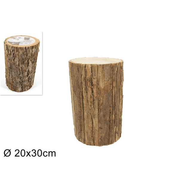 Κορμός Δέντρου Ξύλινος Διακοσμητικός 20x30cm Welkhome