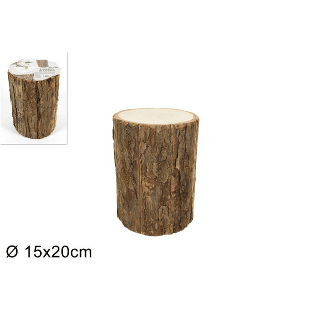 Κορμός Δέντρου Ξύλινος Διακοσμητικός 15x20cm Welkhome
