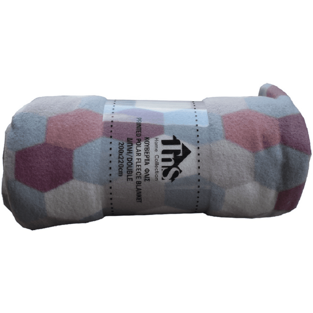 Κουβέρτα Διπλή 200x220cm Fleece Polar Εμπριμέ TnS 39-950-1821