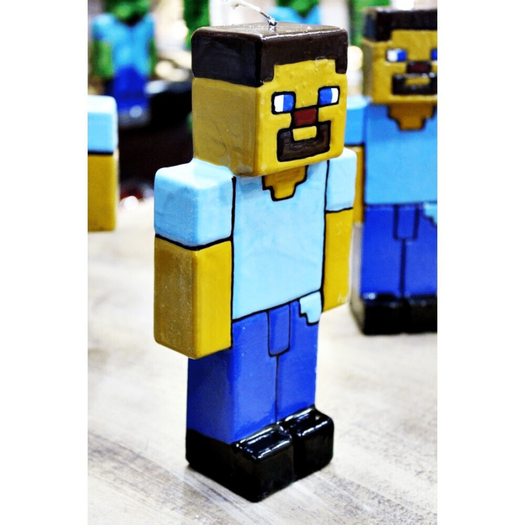 Λαμπάδα Πασχαλινή (Gerakis) Mindcraft 3D μπλε 21x10x5cm 003125