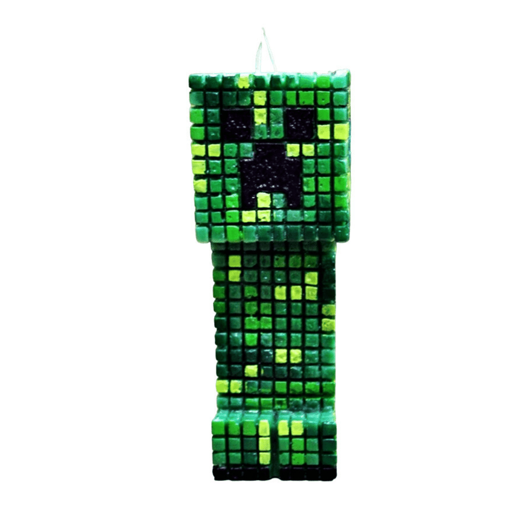 Λαμπάδα Πασχαλινή (Gerakis) Mindcraft 3D πράσινος 20x8x5cm 003124