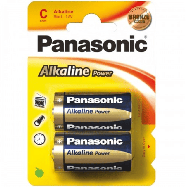 Μπαταρίες Panasonic Power Αλκαλικές C (2τμχ)