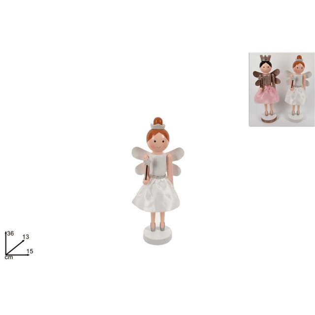 Ξύλινη Κούκλα Αγγελάκι 36cm Welkhome