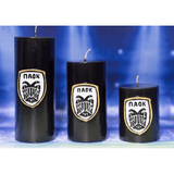 ΠΑΟΚ Κερί μαύρο χειροποίητο κέρινο σήμα 8x20cm. 003093