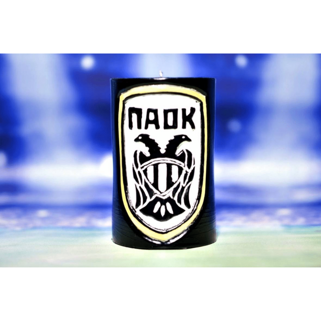 ΠΑΟΚ Κερί σκαλιστό big 10x15cm. 003090