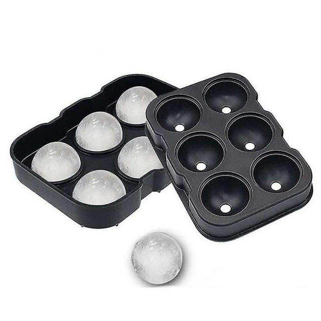 Παγοθήκη Σιλικόνης 6 Θέσεων Σφαίρα 18x12.7cm Γκρι ST-FX6015 Viosarp
