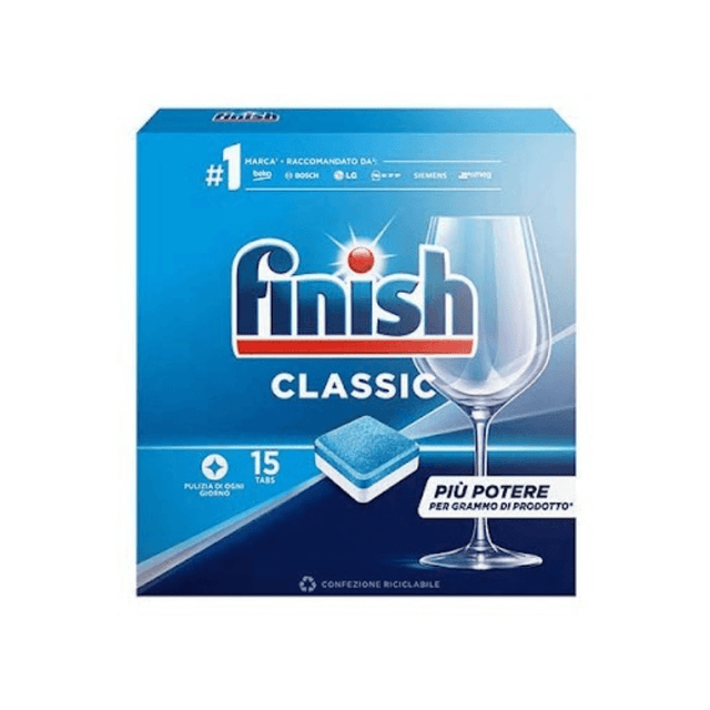 Πλυντηρίου Πιάτων Ταμπλέτες 15τμχ. Finish Caps Classic