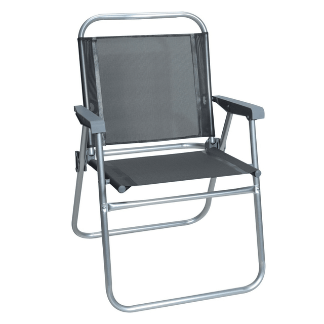 Καρέκλα Μεταλλική Πτυσσόμενη Γκρι 62x556x71cm TnS (03.CH-100-GR)