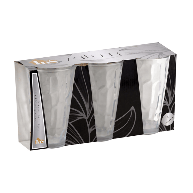 Ποτήρια Γυάλινα Σετ 3τμχ Διάφανα 450ml TnS 03-950-3462