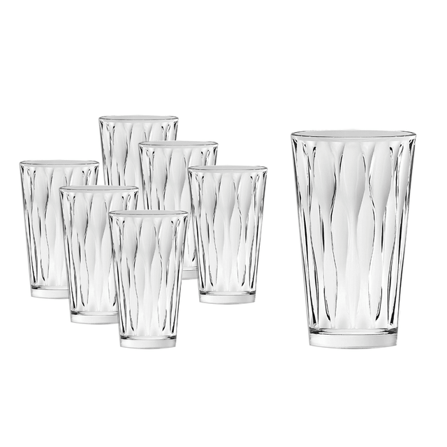 Ποτήρια Γυάλινα Σετ 6τμχ Διάφανα 255ml TnS 03-950-3794
