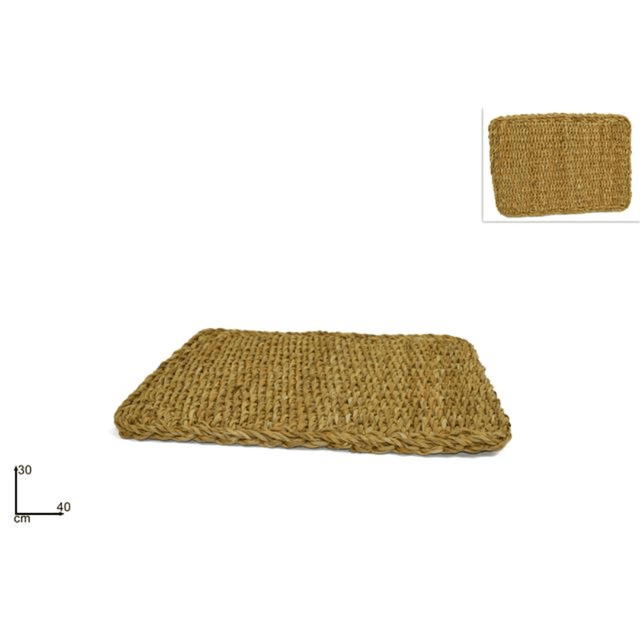Βάση Κατσαρόλας Σουπλά Πλεκτό Ψάθινο 30x40cm Welkhome