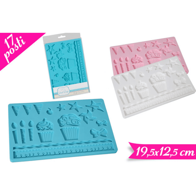 Στάμπα Σιλικόνης Για Ζαχαρόπαστα 19,5x12,5cm General Trade 702589-A