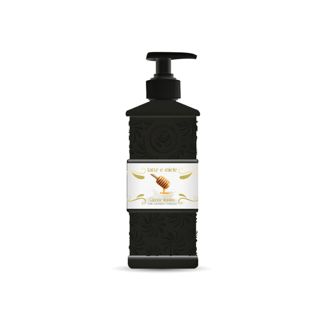 Setablu 500ml με Αντλία Υγρό Κρεμοσάπουνο Γάλα & Μέλι