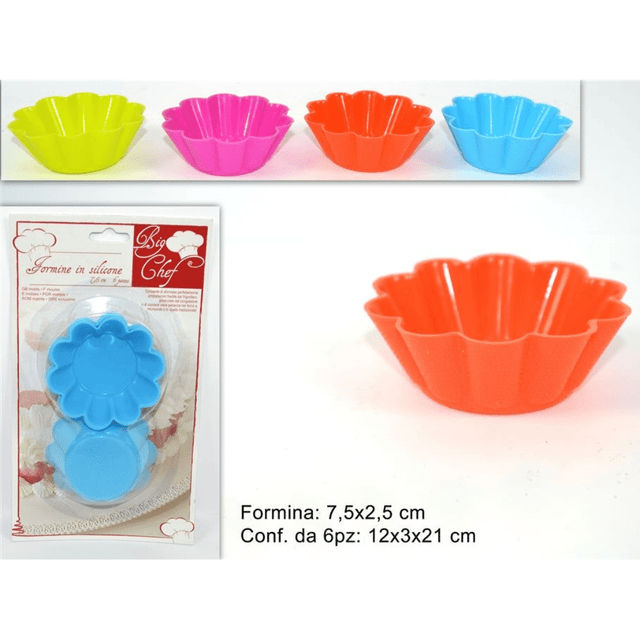 Φόρμες Σιλικόνης 7,5Χ2,5cm Σετ 6Τεμ Welkhome
