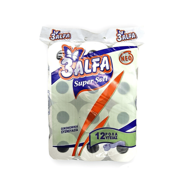 3Άλφα. 12x150gr 2Φύλλο Χαρτί Υγείας