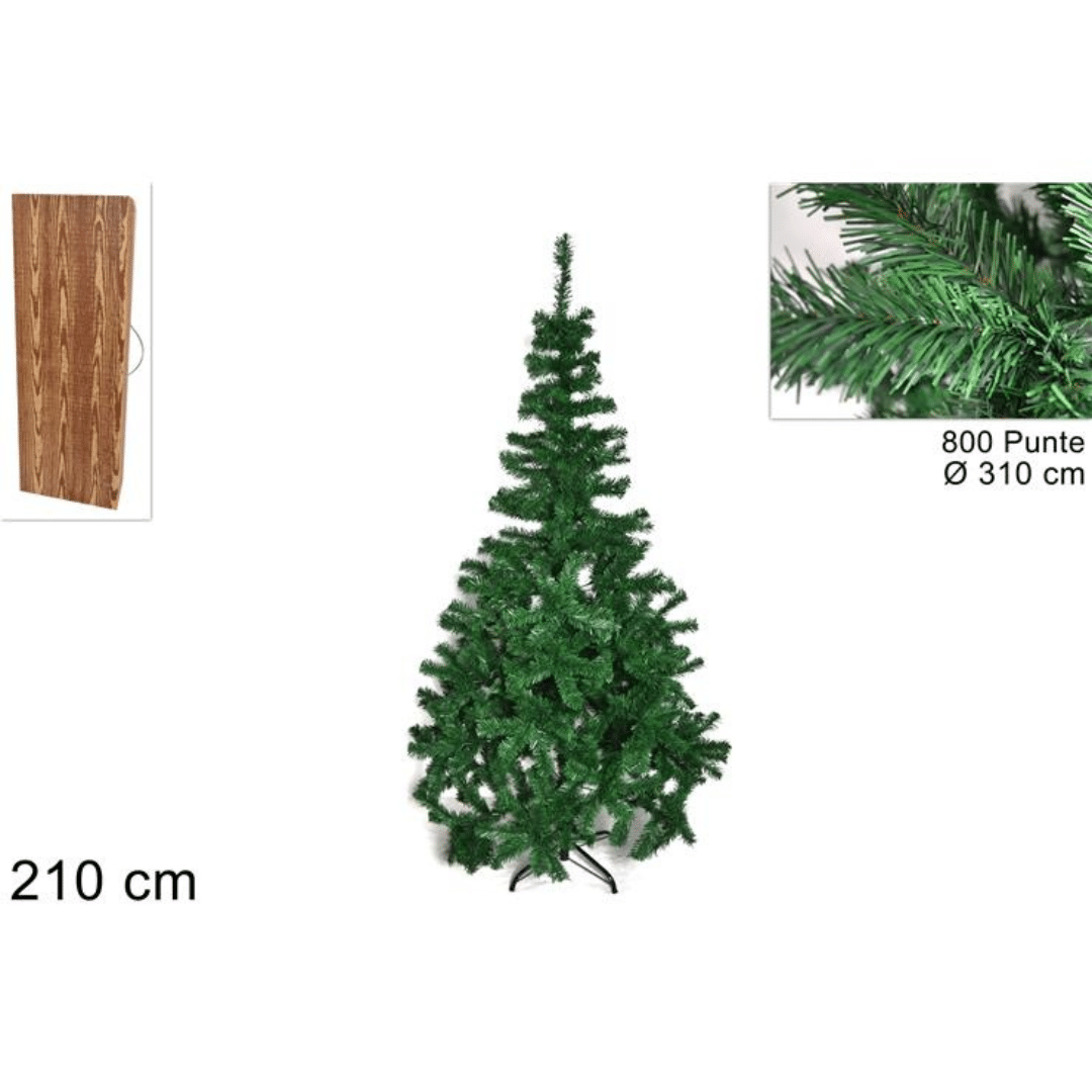 Δέντρο Πράσινο Χριστουγεννιάτικο 210cm Welkhome