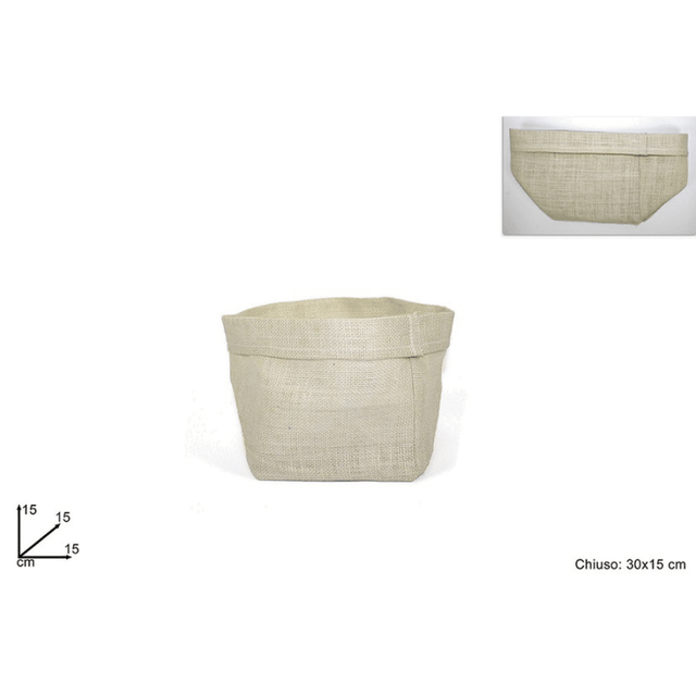 Ψωμιέρα Υφασμάτινη 15x15x15cm Χρώμα Λευκό Welkhome