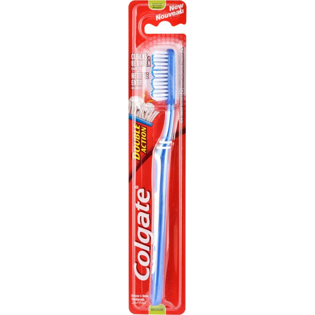 Colgate Οδοντόβουρτσα Double Action Medium Χρώμα Πράσινο