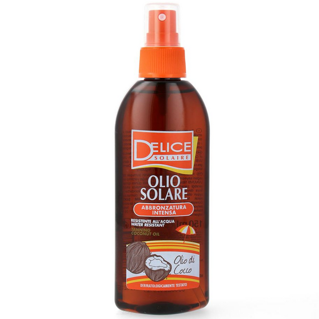Delice 150ml Αντιηλιακά Coconut Bronzing Tanning Oil  Waterproof
