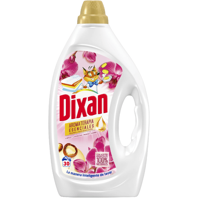 Dixan 30Μεζούρες 1.5lit Aromaterapia Frescor Sensual Υγρό Απορρυπαντικό Πλυντηρίου Ρούχων
