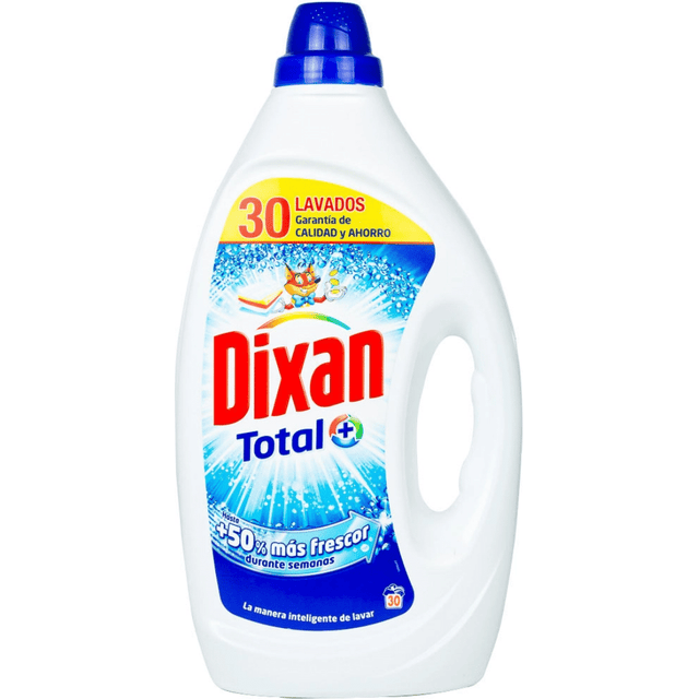 Dixan 30Μεζούρες 1.5lit Total Υγρό Απορρυπαντικό Πλυντηρίου Ρούχων