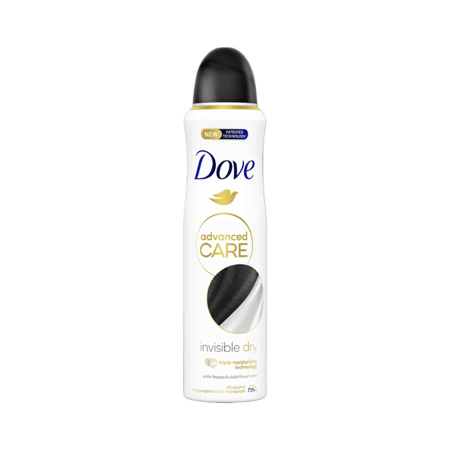 Dove Spray 150ml Αποσμητικά σώματος 72h Advanced Invisible Dry