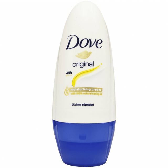 Dove Roll on 50ml Original 48h 0% Alcohol Antiperspirant