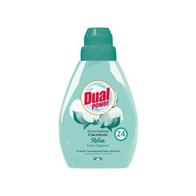 Dual Power Μαλακτικό Ρούχων 600ml 24μεζ. Με Άρωμα Relax