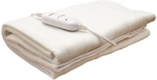 Ηλεκτρική κουβέρτα μόνη 60Watt 150x80cm λευκό Ε-0635