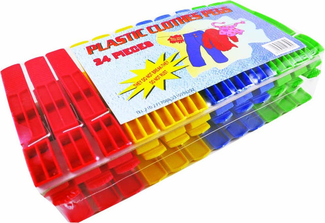 Μανταλάκια πλαστικά 24 τεμαχίων