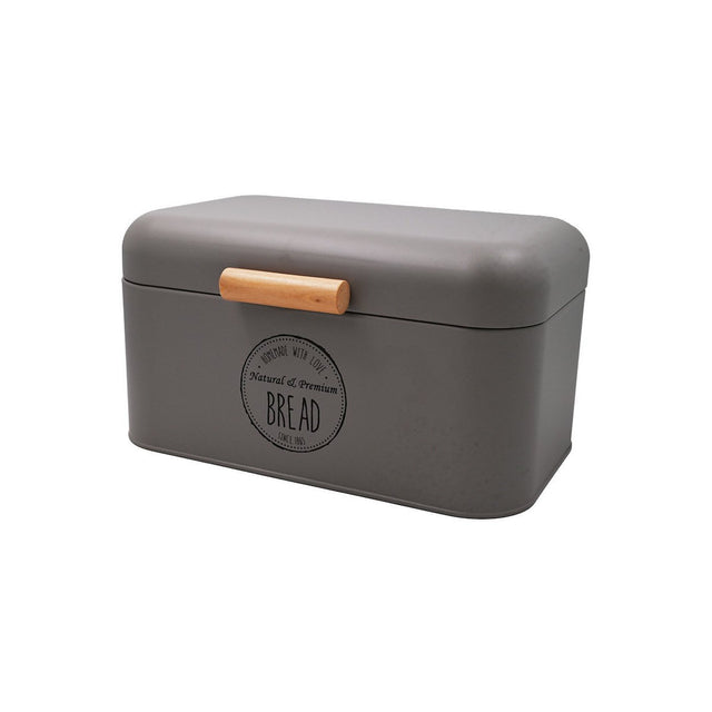 Ψωμιέρα Μεταλλική Γκρι Cozy 30.5x20.7x15.1cm Sidirela E-3062
