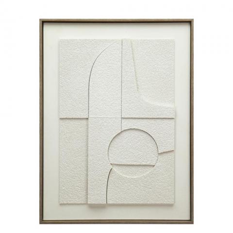 ΠΙΝΑΚΑΣ ΣΕ 3D ΚΑΜΒΑ ΛΕΥΚΟ PVC/MDF 60Χ80ΕΚ FAL450 ESPIEL