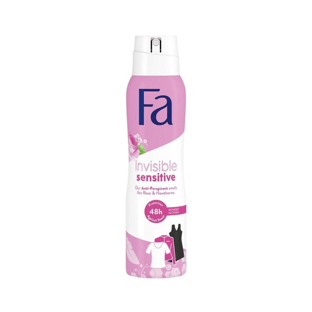 Fa Spray 150ml Αποσμητικά σώματος Woman Invisible Sensitive 48h