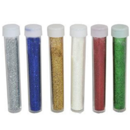 Glitter Χρυσόσκονη 5gr Σετ 6 Χρώματα Due esse