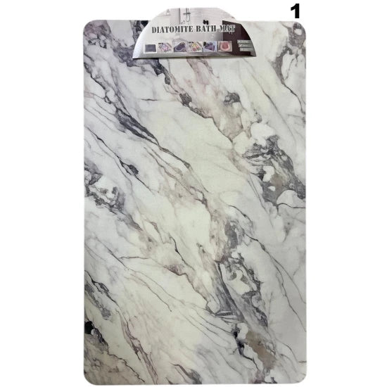 Πατάκι Μπάνιου Super Απορροφητικό Ορθογώνιο Σχέδιο Μάρμαρο 50x80cm.