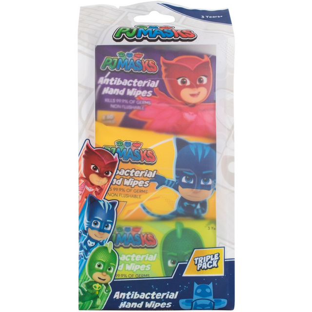 Μωρομάντηλα Jellyworks PJ Masks Antibacterial Hand Wipes 3 x 10τμχ.