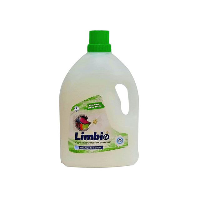 Limbio 3Lt- 54Μεζ. Υγρό Απορρυπαντικό Ρούχων White Musk