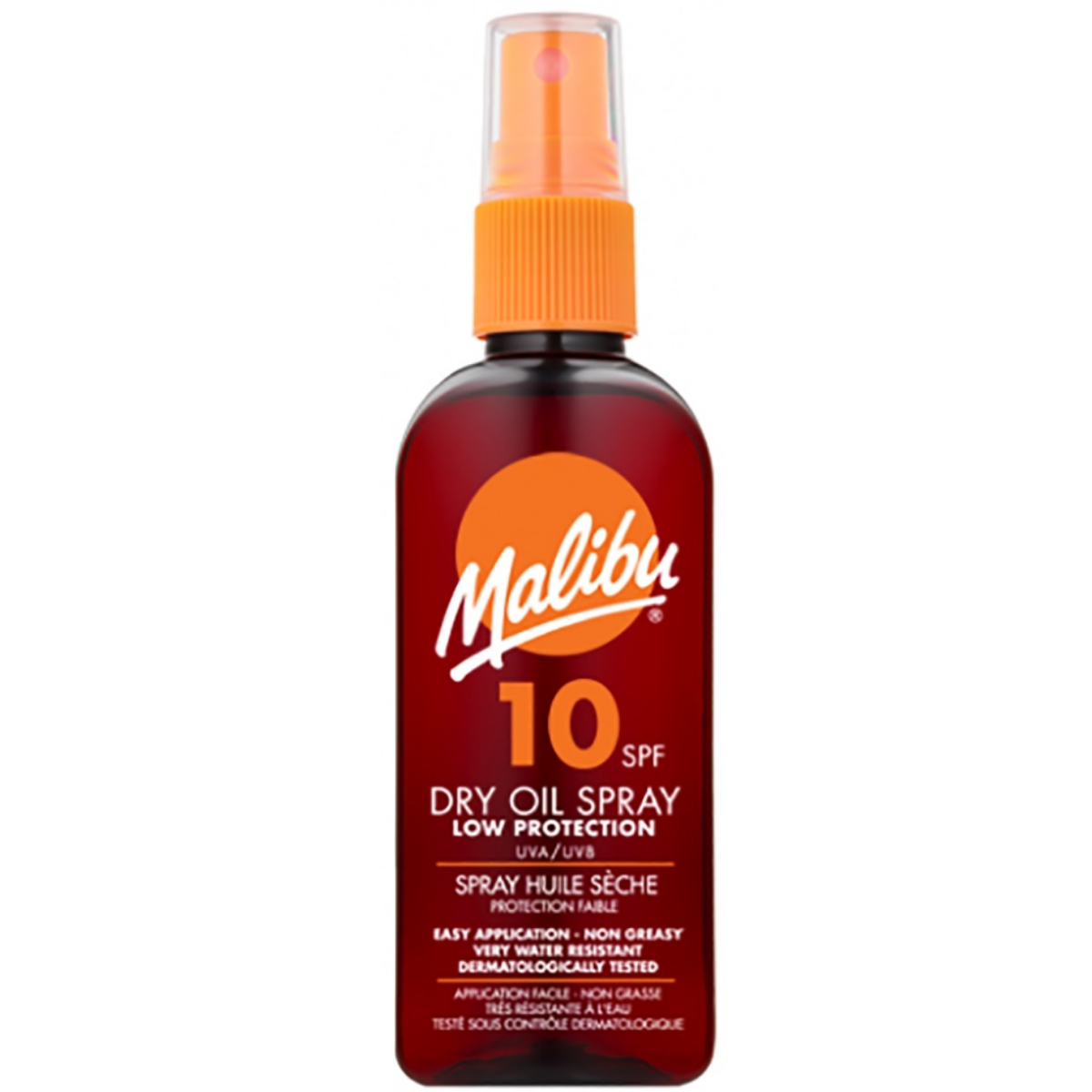 Malibu Αντιηλιακά 100ml Spf 10 Dry Oil Spray Sun Body Lotion Waterproof