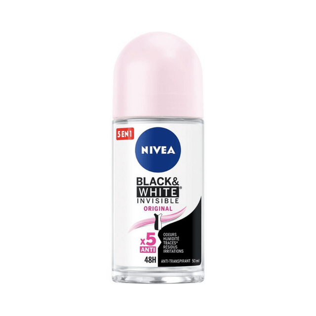 Nivea Roll-On 50ml Αποσμητικά σώματος Women Invisible For Black & White Original 48h Anti-perspirant