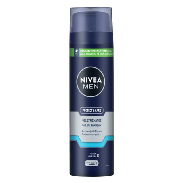 Gel Ξυρίσματος 200ml Nivea Shaving Gel Men Protect & Care