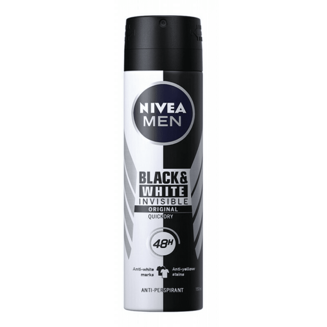 Nivea Spray 150ml Αποσμητικά σώματος Men Invisibile Black & White Original