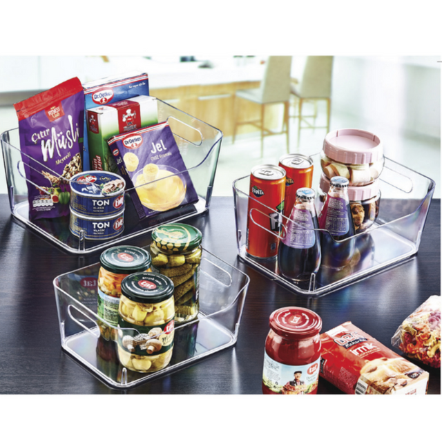 Organizer - Ράφι Ψυγείου Πλαστικό Διάφανο 32x15.5x10cm TnS 32-800-1584