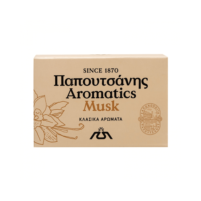Papoutsanis Aromatics Σαπούνι 100gr Musk Βανίλια Μαδαγασκάρης