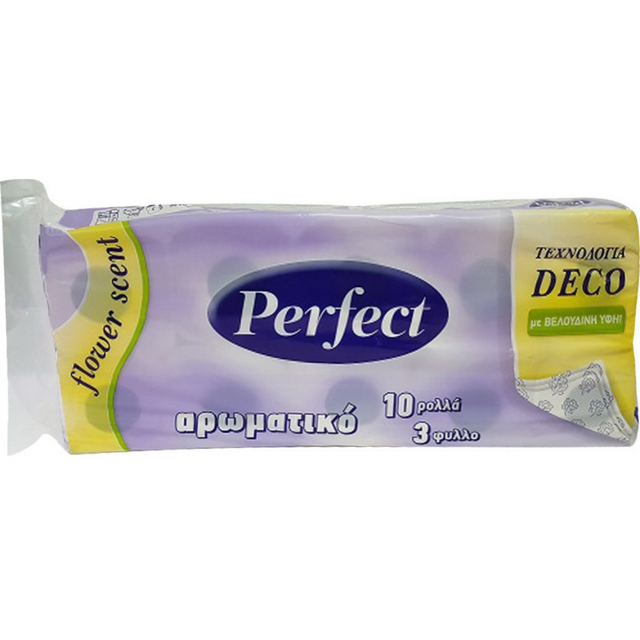 Perfect Deco 10x90gr 3Φύλλο Χαρτί Υγείας Αρωματικό