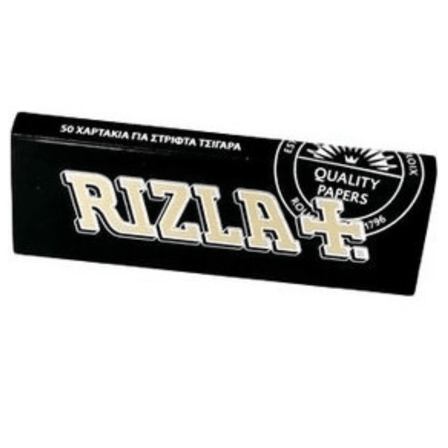 Χαρτάκια Στριφτού Rizla Black (Μαύρο) 1τμχ-(50 Φύλλα)